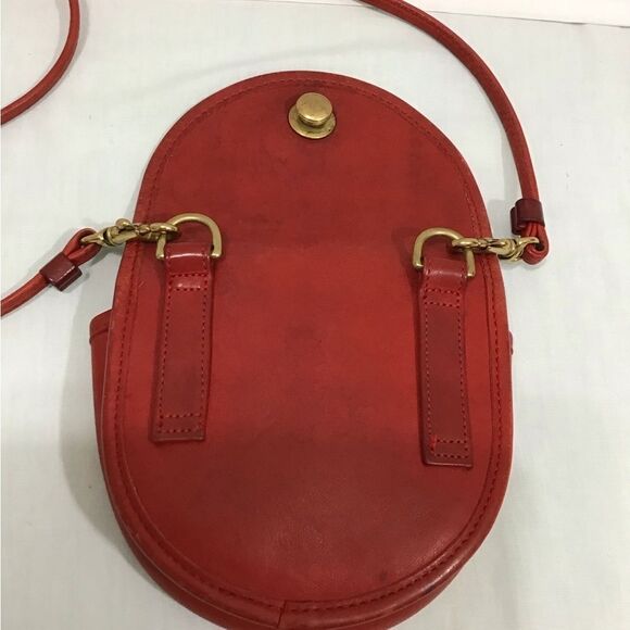 Coach Vintage Red Mini Crossbody Belt Bag Style #9826 - Picture 6 of 13